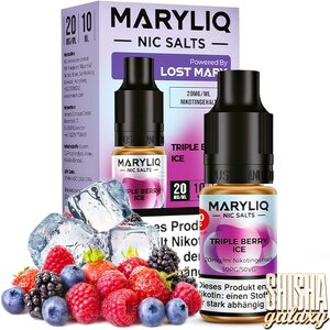 Maryliq Triple Berry Ice - E-Liquid - Nikotin 20 mg/ml Maryliq Triple Berry Ice - E-Liquid - Nikotin 20 mg/ml
