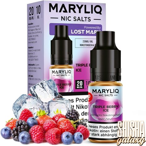 Maryliq Maryliq - Triple Berry Ice - E-Liquid - Nikotin 20 mg/ml Maryliq Maryliq - Triple Berry Ice - E-Liquid - Nikotin 20 mg/ml