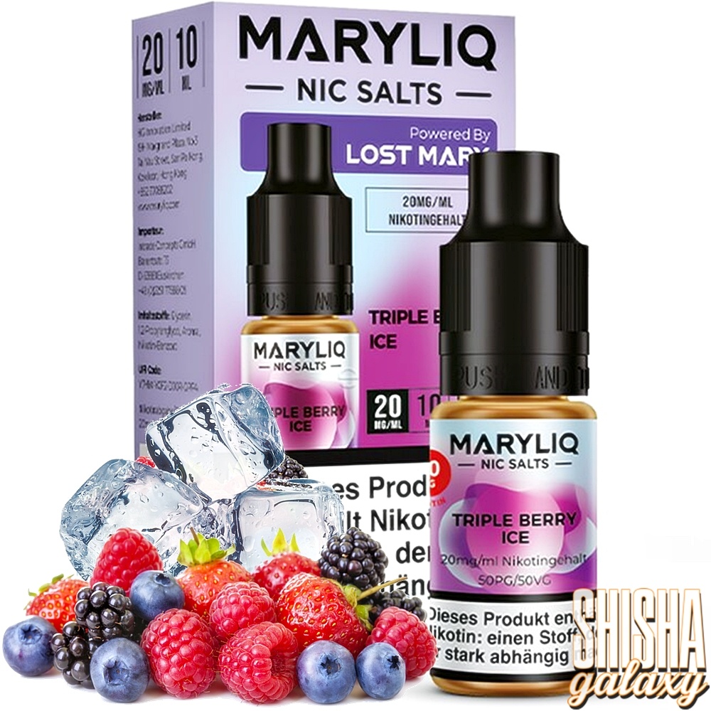 vape ohne nicotin Maryliq - Triple Berry Ice - E-Liquid - Nikotin 20 mg - Nikotinsalz