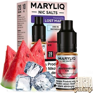 Maryliq Watermelon Ice - E-Liquid - Nikotin 20 mg/ml Maryliq Watermelon Ice - E-Liquid - Nikotin 20 mg/ml