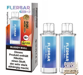 Flerbar Flerbar Pod - Bloody Bull - Liquid Pod - Nikotin 20 mg - 2er Pack Flerbar Flerbar Pod - Bloody Bull - Liquid Pod - Nikotin 20 mg - 2er Pack
