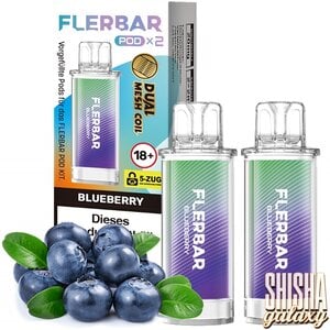 Flerbar Flerbar Pod - Blueberry - Liquid Pod - Nikotin 20 mg - 2er Pack