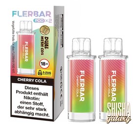 Flerbar Flerbar Pod - Cherry Cola - Liquid Pod - Nikotin 20 mg - 2er Pack Flerbar Flerbar Pod - Cherry Cola - Liquid Pod - Nikotin 20 mg - 2er Pack