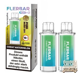 Flerbar Flerbar Pod - Chewy Watermelon - Liquid Pod - Nikotin 20 mg - 2er Pack Flerbar Flerbar Pod - Chewy Watermelon - Liquid Pod - Nikotin 20 mg - 2er Pack