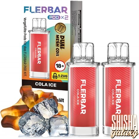 Flerbar Flerbar Pod - Cola Ice - Liquid Pod - 2 ml - Nikotin 20 mg - 2er Pack (4ml) Flerbar Flerbar Pod - Cola Ice - Liquid Pod - 2 ml - Nikotin 20 mg - 2er Pack (4ml)
