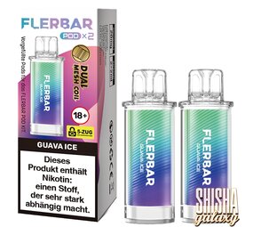 Flerbar Flerbar Pod - Guava Ice - Liquid Pod - Nikotin 20 mg - 2er Pack Flerbar Flerbar Pod - Guava Ice - Liquid Pod - Nikotin 20 mg - 2er Pack