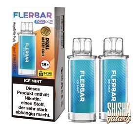 Flerbar Flerbar Pod - Ice Mint - Liquid Pod - Nikotin 20 mg - 2er Pack Flerbar Flerbar Pod - Ice Mint - Liquid Pod - Nikotin 20 mg - 2er Pack
