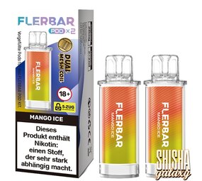 Flerbar Flerbar Pod - Mango Ice - Liquid Pod - Nikotin 20 mg - 2er Pack Flerbar Flerbar Pod - Mango Ice - Liquid Pod - Nikotin 20 mg - 2er Pack