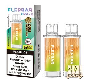 Flerbar Flerbar Pod - Peach Ice - Liquid Pod - Nikotin 20 mg - 2er Pack Flerbar Flerbar Pod - Peach Ice - Liquid Pod - Nikotin 20 mg - 2er Pack