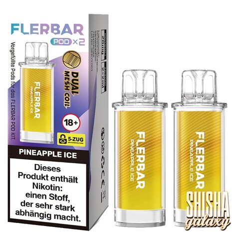 Flerbar Flerbar Pod - Pineapple Ice - Liquid Pod - 2 ml - Nikotin 20 mg - 2er Pack (4ml)