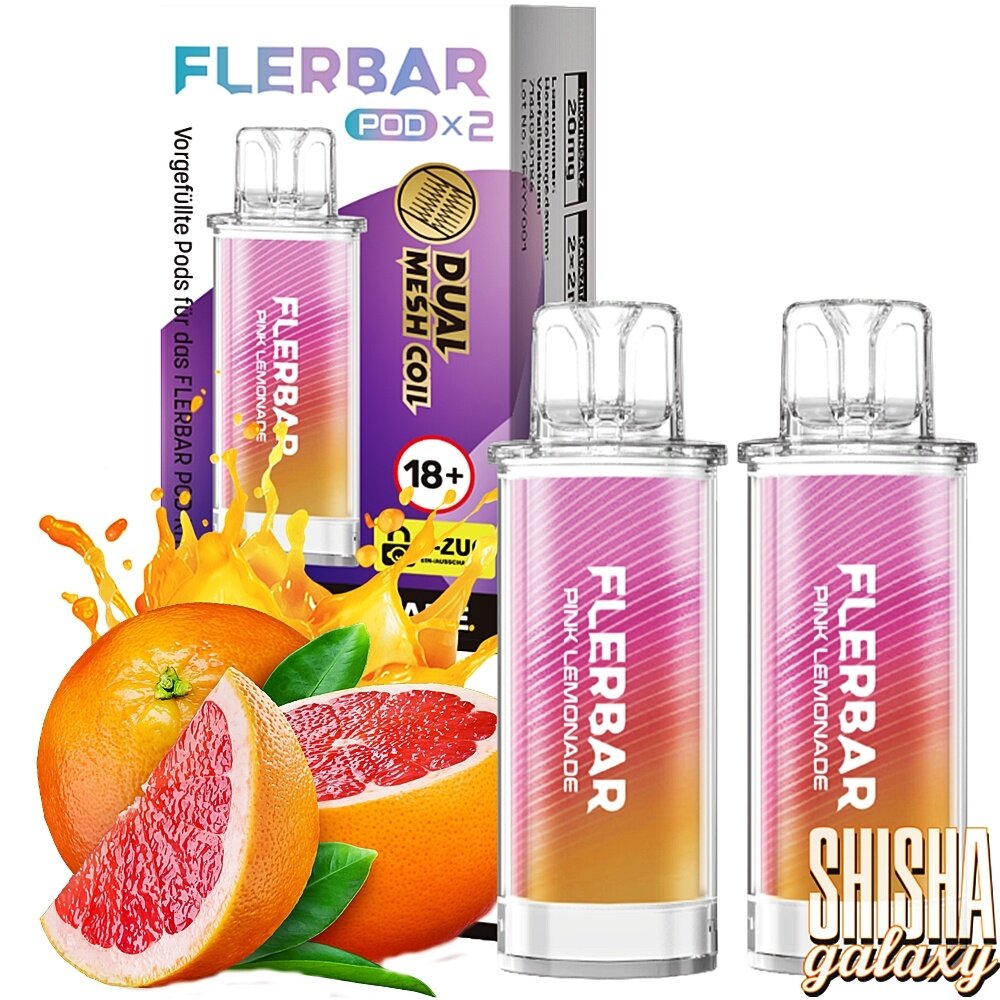 Flerbar Flerbar Pod - Pink Lemonade - Liquid Pod - 2 ml - Nikotin 20 mg - 2er Pack (4ml) Flerbar Flerbar Pod - Pink Lemonade - Liquid Pod - 2 ml - Nikotin 20 mg - 2er Pack (4ml)