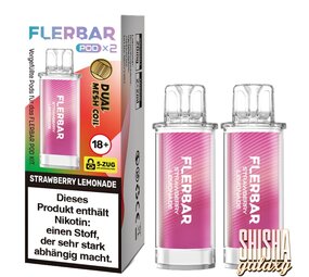 Flerbar Flerbar Pod - Strawberry Lemonade - Liquid Pod - Nikotin 20 mg - 2er Pack Flerbar Flerbar Pod - Strawberry Lemonade - Liquid Pod - Nikotin 20 mg - 2er Pack