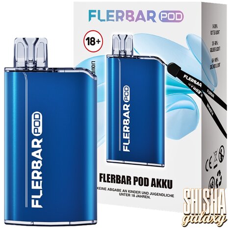 Flerbar Flerbar - Pod Kit - Akku 500 mAh - Blue - E-Zigarette Flerbar Flerbar - Pod Kit - Akku 500 mAh - Blue - E-Zigarette