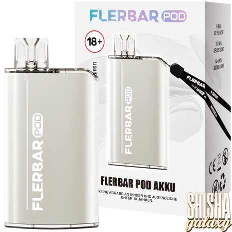 Flerbar Flerbar - Pod Kit - Akku 500 mAh - Silver - E-Zigarette Flerbar Flerbar - Pod Kit - Akku 500 mAh - Silver - E-Zigarette