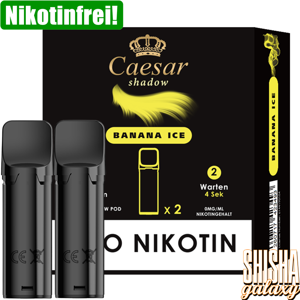 Caesar Shadow - Banana Ice - Liquid Pod - Nikotinfrei - 2er Pack