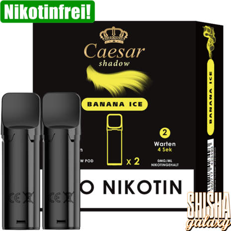 Caesar Caesar Shadow - Banana Ice - Liquid Pod - 2 ml - Nikotinfrei - 2er Pack (4ml) Caesar Caesar Shadow - Banana Ice - Liquid Pod - 2 ml - Nikotinfrei - 2er Pack (4ml)
