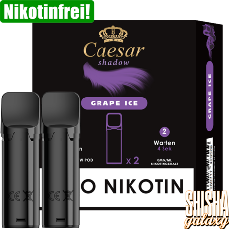 Caesar Caesar Shadow - Grape Ice - Liquid Pod - 2 ml - Nikotinfrei - 2er Pack (4ml) Caesar Caesar Shadow - Grape Ice - Liquid Pod - 2 ml - Nikotinfrei - 2er Pack (4ml)