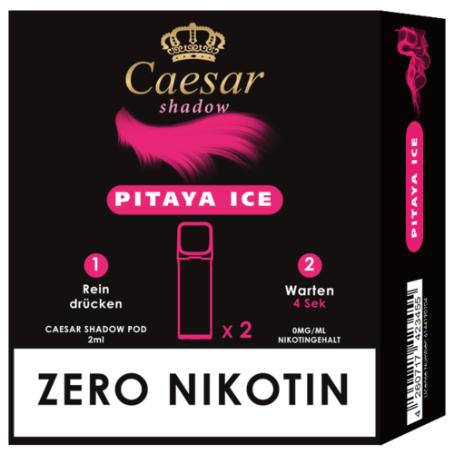 Caesar Caesar Shadow - Pitaya Ice - Prefilled Liquid Pod - 2 ml - Nikotinfrei - 2er Pack