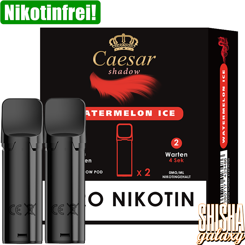 Caesar Caesar Shadow - Watermelon Ice - Liquid Pod - 2 ml - Nikotinfrei - 2er Pack (4ml) Caesar Caesar Shadow - Watermelon Ice - Liquid Pod - 2 ml - Nikotinfrei - 2er Pack (4ml)