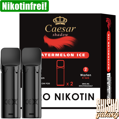 Caesar Caesar Shadow - Watermelon Ice - Prefilled Liquid Pod - 2 ml - Nikotinfrei - 2er Pack