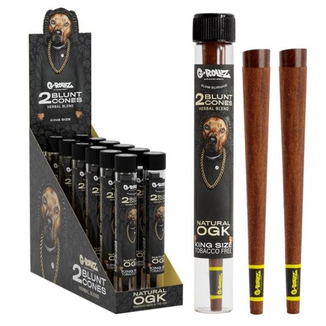G-Rollz G-Rollz - The Dog Natural OGK Blunt Cones - King Size - 2 Stück G-Rollz G-Rollz - The Dog Natural OGK Blunt Cones - King Size - 2 Stück