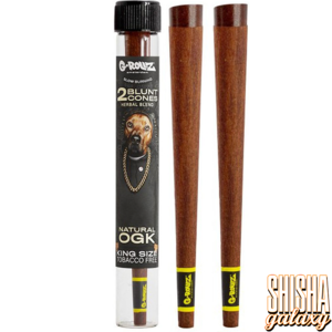 G-Rollz The Dog Natural OGK Blunt Cones - King Size - 2 Stück