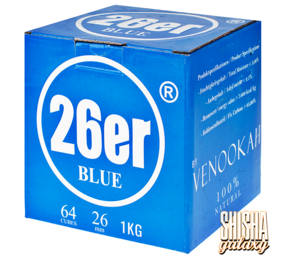 Venookah 27er Venookah - 1 kg - 26er Blue Cubes - Naturkohle Venookah 27er Venookah - 1 kg - 26er Blue Cubes - Naturkohle