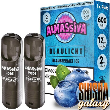 Al Massiva Al Massiva - Blaulicht - Liquid Pod - 2 ml - Nikotin 17 mg - 2er Pack (4ml) Al Massiva Al Massiva - Blaulicht - Liquid Pod - 2 ml - Nikotin 17 mg - 2er Pack (4ml)