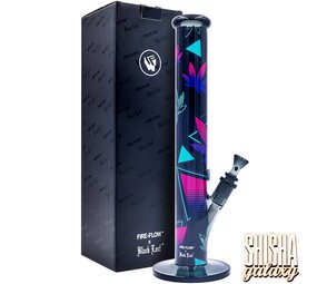 Fire Flow Cylinder Bong - Leaves 37/2 - (No. 3) - 400 mm x 51 mm - NS 14/19 - Glasbong Fire Flow Cylinder Bong - Leaves 37/2 - (No. 3) - 400 mm x 51 mm - NS 14/19 - Glasbong