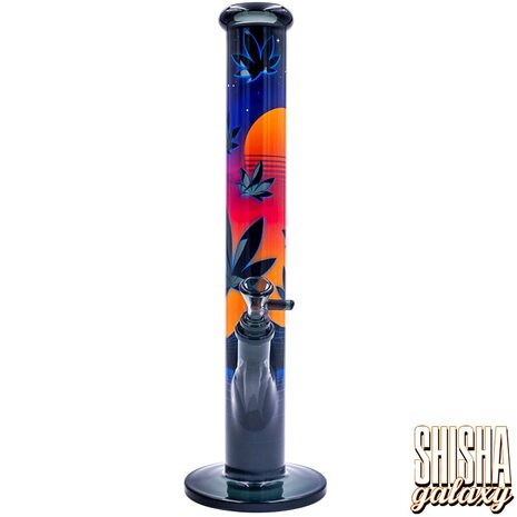 Fire Flow B1 Fire Flow™ x Black Leaf® - Cylinder Bong - Leaves 37/3 - (No. 4) - 400 mm x 51 mm - NS 14/19 - Glasbong