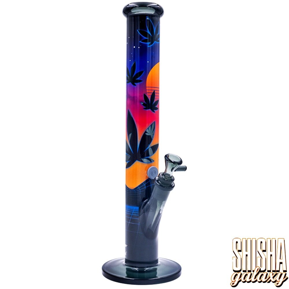 Fire Flow B1 Fire Flow™ x Black Leaf® - Cylinder Bong - Leaves 37/3 - (No. 4) - 400 mm x 51 mm - NS 14/19 - Glasbong
