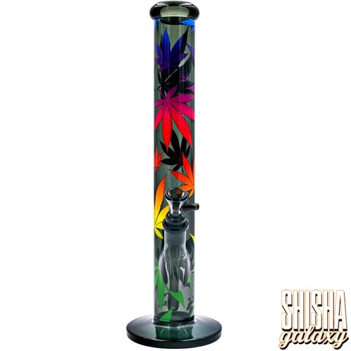 Fire Flow B1 Fire Flow™ x Black Leaf® - Cylinder Bong - Leaves Gardient - 400 mm x 51 mm - NS 14/19