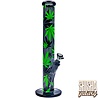 Fire Flow B1 Fire Flow™ x Black Leaf® - Cylinder Bong - Leaves Green - No. 6 - 400 mm x 51 mm - NS 14/19 - Glasbong Fire Flow B1 Fire Flow™ x Black Leaf® - Cylinder Bong - Leaves Green - No. 6 - 400 mm x 51 mm - NS 14/19 - Glasbong