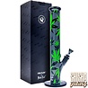 Fire Flow B1 Fire Flow™ x Black Leaf® - Cylinder Bong - Leaves Green - No. 6 - 400 mm x 51 mm - NS 14/19 - Glasbong Fire Flow B1 Fire Flow™ x Black Leaf® - Cylinder Bong - Leaves Green - No. 6 - 400 mm x 51 mm - NS 14/19 - Glasbong