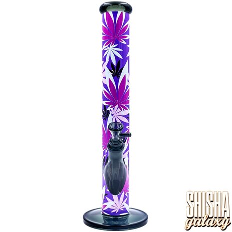 Fire Flow B1 Fire Flow™ x Black Leaf® - Cylinder Bong - Pink Leaves - No. 8 - 400 mm x 51 mm - NS 14/19 - Glasbong Fire Flow B1 Fire Flow™ x Black Leaf® - Cylinder Bong - Pink Leaves - No. 8 - 400 mm x 51 mm - NS 14/19 - Glasbong