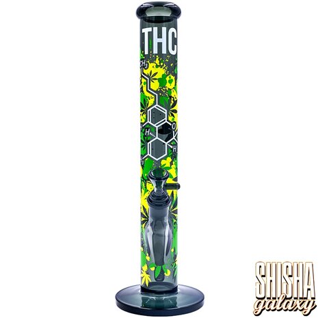 Fire Flow B1 Fire Flow™ x Black Leaf® - Cylinder Bong - The Molecule - No. 9 - 400 mm x 51 mm - NS 14/19 - Glasbong Fire Flow B1 Fire Flow™ x Black Leaf® - Cylinder Bong - The Molecule - No. 9 - 400 mm x 51 mm - NS 14/19 - Glasbong
