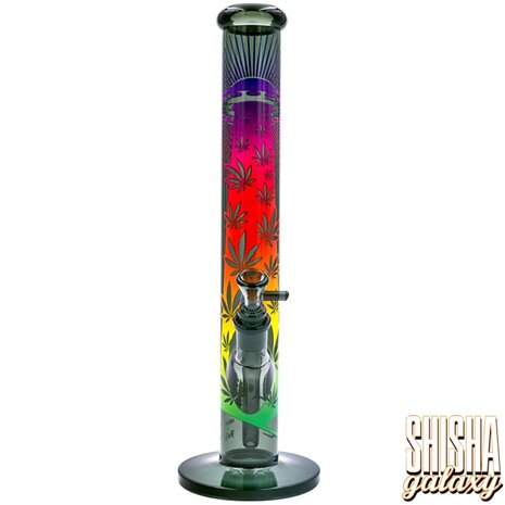 Fire Flow B1 Fire Flow™ x Black Leaf® - Cylinder Bong - Ufo Gardient - No. 1 - 400 mm x 51 mm - NS 14/19 - Glasbong Fire Flow B1 Fire Flow™ x Black Leaf® - Cylinder Bong - Ufo Gardient - No. 1 - 400 mm x 51 mm - NS 14/19 - Glasbong