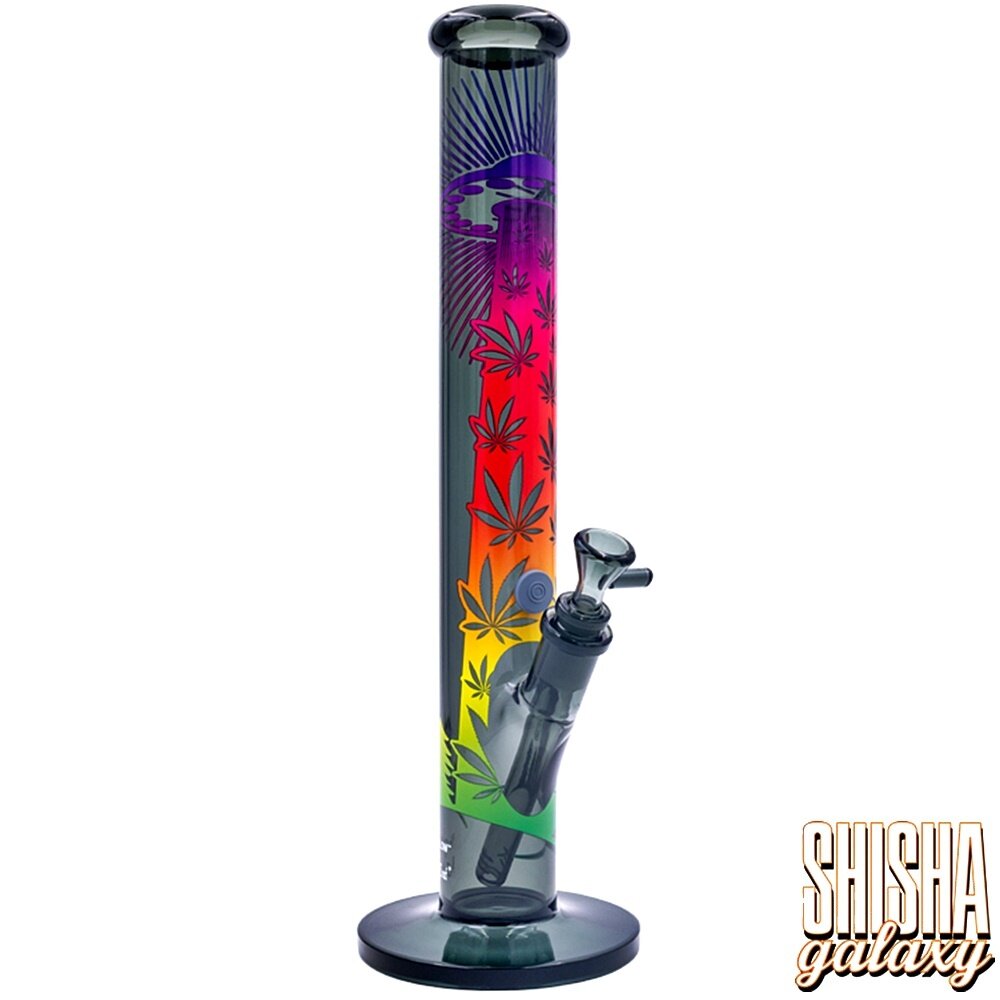 Fire Flow B1 Fire Flow™ x Black Leaf® - Cylinder Bong - Ufo Gardient - No. 1 - 400 mm x 51 mm - NS 14/19 - Glasbong Fire Flow B1 Fire Flow™ x Black Leaf® - Cylinder Bong - Ufo Gardient - No. 1 - 400 mm x 51 mm - NS 14/19 - Glasbong
