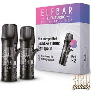 Elf Bar ELFA Turbo - Refillable - Liquid Pods - 2er Pack - 0,8 Ohm