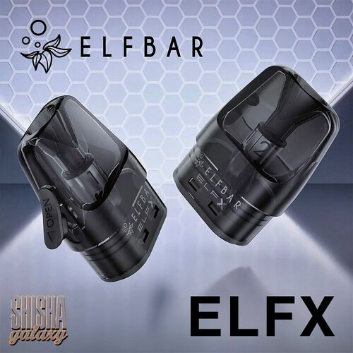 Elf Bar ElfX by Elfbar - Pod Kit Set - Akku 1000 mAh - Dark Sea (Wiederaufladbare Mehrweg E-Zigarette) + 2x Liquid Leer-Pods (0,6 Ohm & 0,8 Ohm)