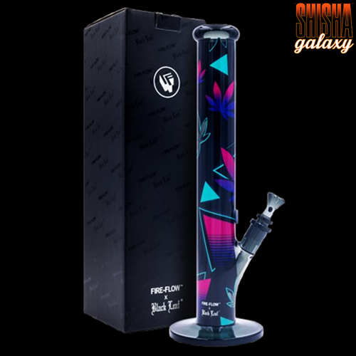 Fire Flow B1 Fire Flow™ x Black Leaf® - Cylinder Bong - Leaves 37/2 - 400 mm x 51 mm - NS 14/19