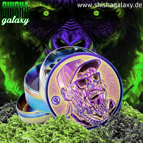 Fire Flow Fire Flow - Metall Grinder - Icy Monkey - Ø 50 mm - 4 Teilig - Rainbow Fire Flow Fire Flow - Metall Grinder - Icy Monkey - Ø 50 mm - 4 Teilig - Rainbow