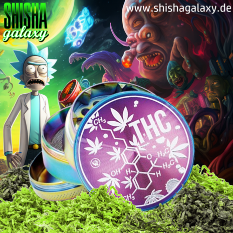 Fire Flow Fire Flow - Metall Grinder - Icy THC Molecule - Ø 50 mm - 4 Teilig - Rainbow Fire Flow Fire Flow - Metall Grinder - Icy THC Molecule - Ø 50 mm - 4 Teilig - Rainbow