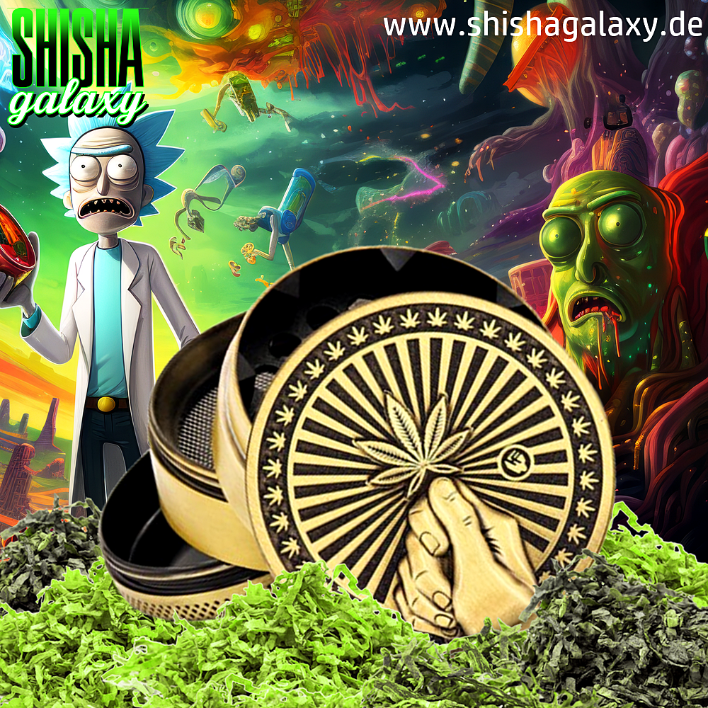 Fire Flow Fire Flow - Metall Grinder - Hope - Ø 50 mm - 4 Teilig - Gold