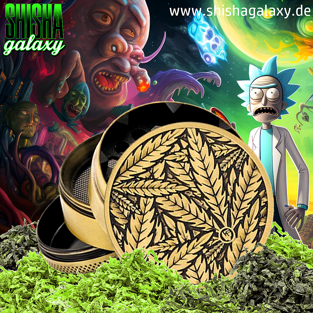 Fire Flow Fire Flow - Metall Grinder - Leaves #33 - Ø 50 mm - 4 Teilig - Gold Fire Flow Fire Flow - Metall Grinder - Leaves #33 - Ø 50 mm - 4 Teilig - Gold