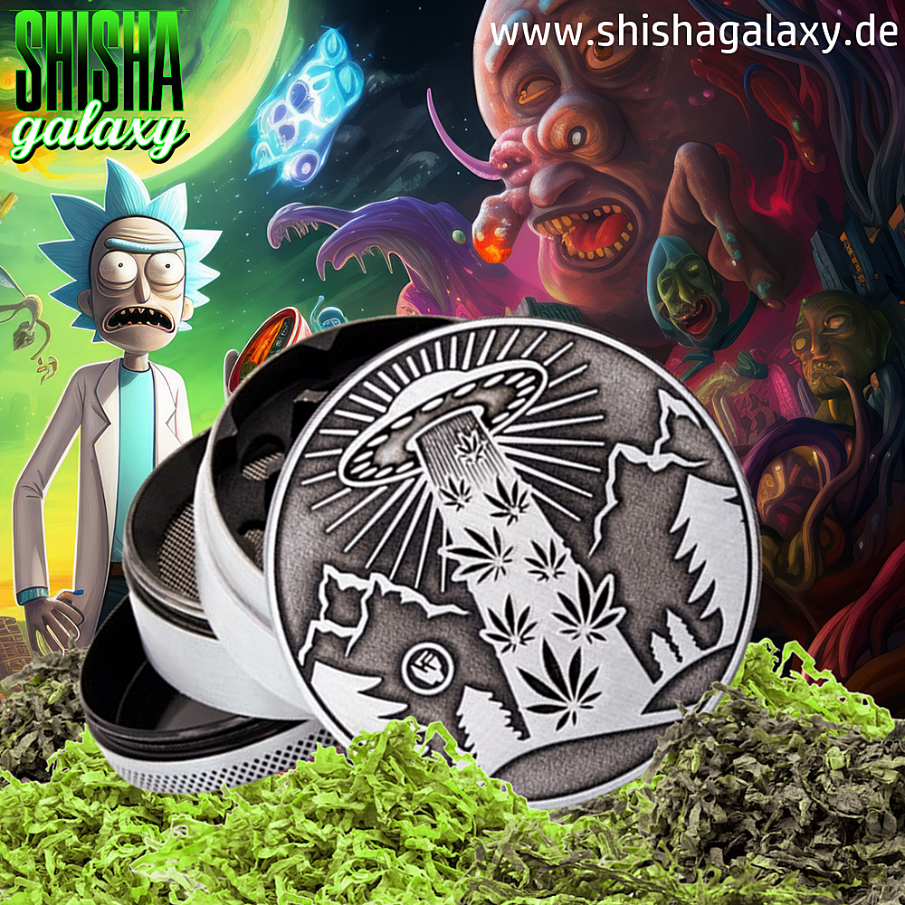 Fire Flow Fire Flow - Metall Grinder - 420 Aliens - Ø 50 mm - 4 Teilig - Silver Fire Flow Fire Flow - Metall Grinder - 420 Aliens - Ø 50 mm - 4 Teilig - Silver