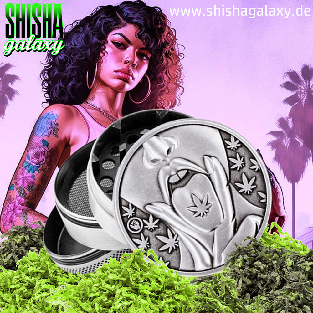 Fire Flow Fire Flow - Metall Grinder - 420 Girl - Ø 50 mm - 4 Teilig - Silver Fire Flow Fire Flow - Metall Grinder - 420 Girl - Ø 50 mm - 4 Teilig - Silver