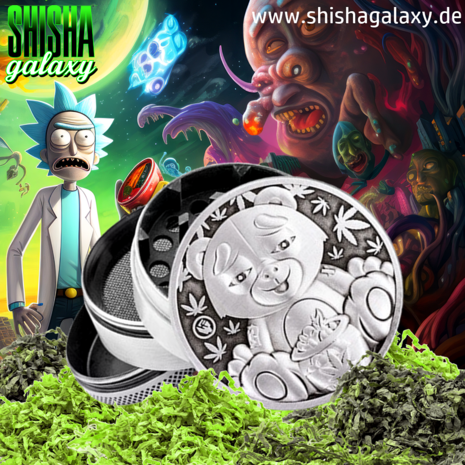 Fire Flow Fire Flow - Metall Grinder - 420 Teddy - Ø 50 mm - 4 Teilig - Silver