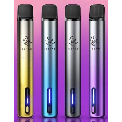 Elf Bar ELFA Turbo by Elfbar - Refill Pod Kit - Akku 550 mAh - Aurora Gold (Wiederaufladbare Mehrweg E-Zigarette)