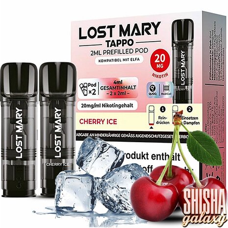 Lost Mary Tappo Lost Mary Tappo - Cherry Ice - Liquid Pod - 2 ml - Nikotin 20 mg - 10er Pack (5x2er Pack)